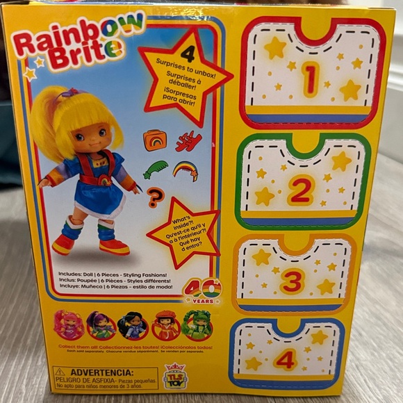Rainbow Brite Doll with Yellow Hair and Blue Dress surprise doll - Picture 2 of 5